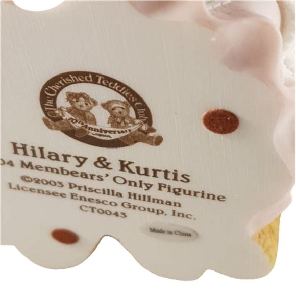 *New In Box* Cherished Teddies Hillary & Kurtis CT0043 - Picture 4 of 4